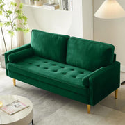 Green Velvet Loveseat