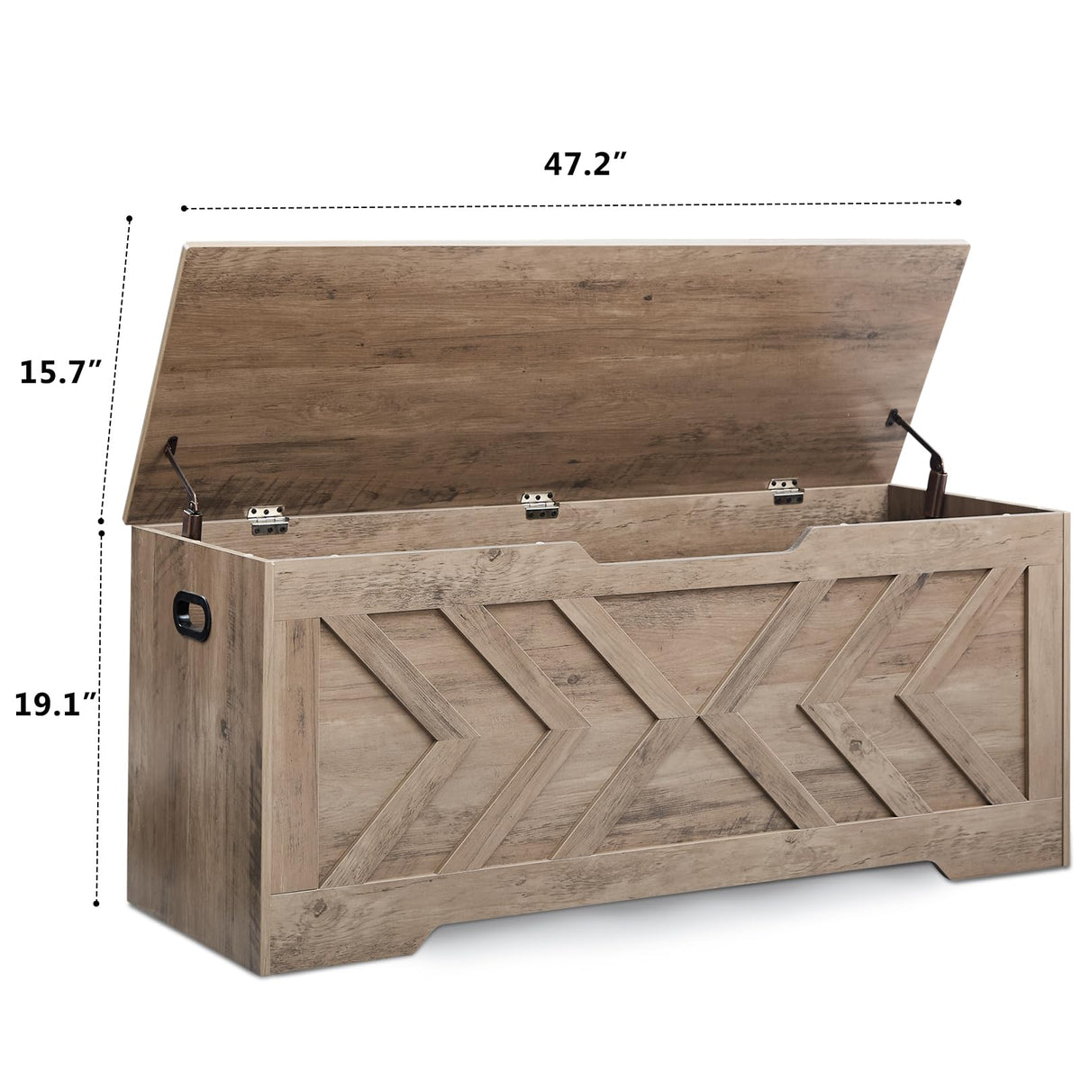 Wood Storage Bench