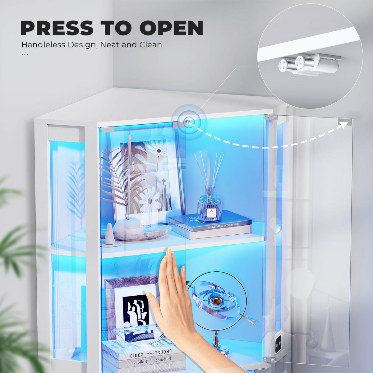 LED Corner Display Cabinet