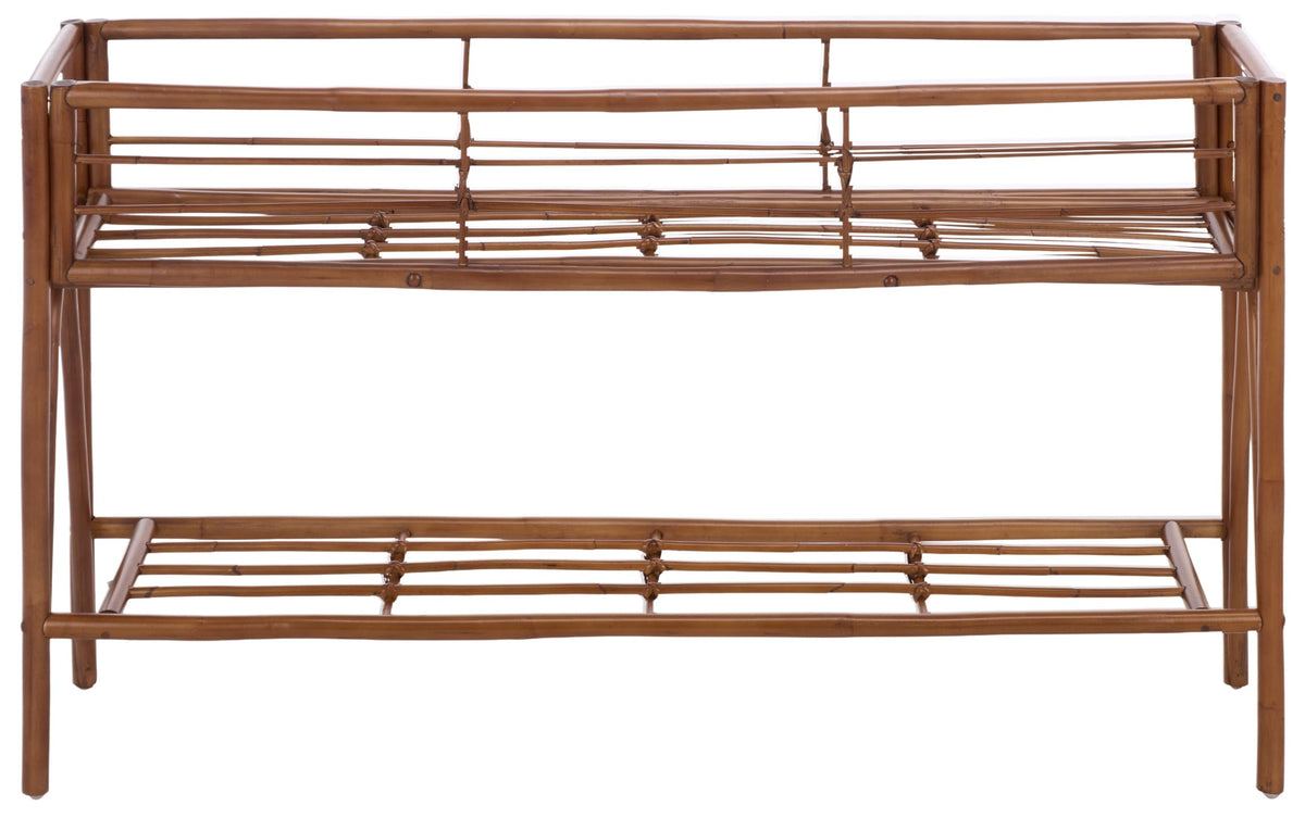 SAFAVIEH Julep Large Plant Stand Console, 47.2" Natural Brown STG6510A