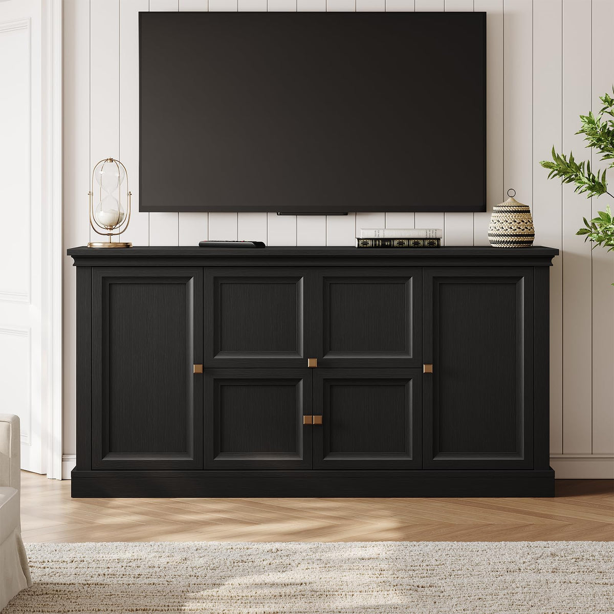 Black Farmhouse Sideboard