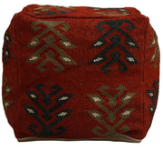 Handwoven Kilim Pouf Cover
