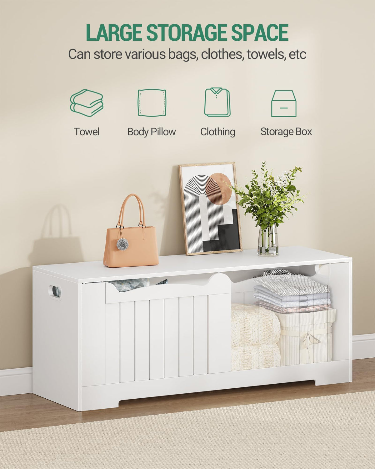 Wood Storage Bench
