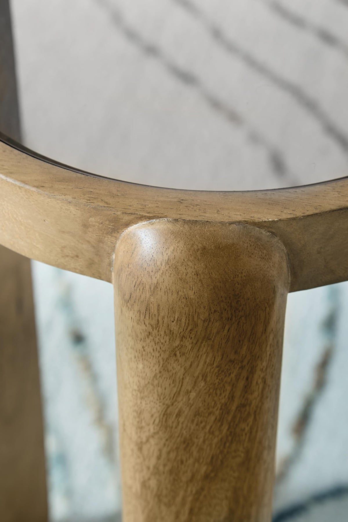 Round Mango Wood Nesting Tables