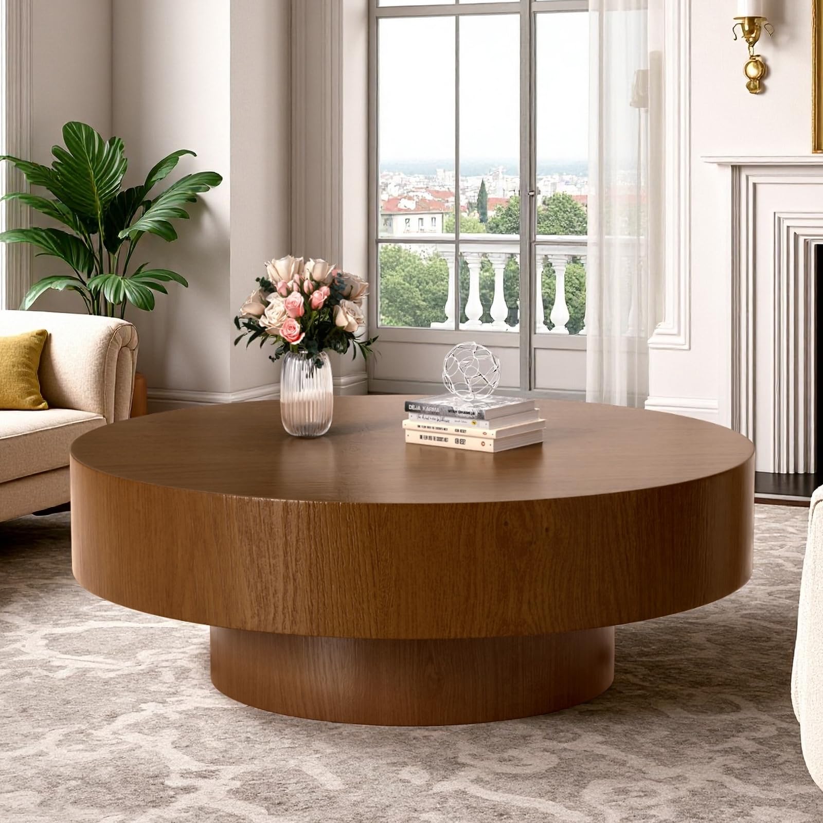 Round Drum Coffee Table