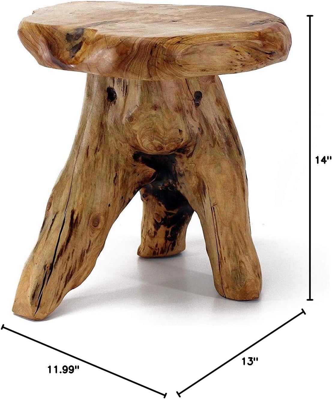 Cedar Mushroom Stump Stool