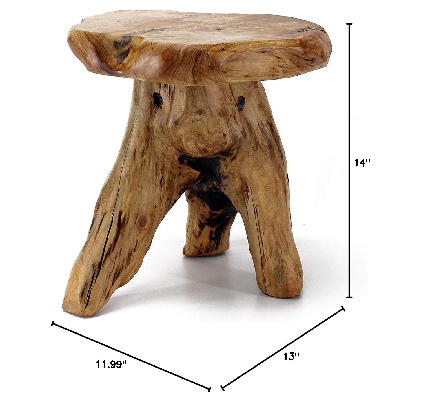 Cedar Mushroom Stump Stool