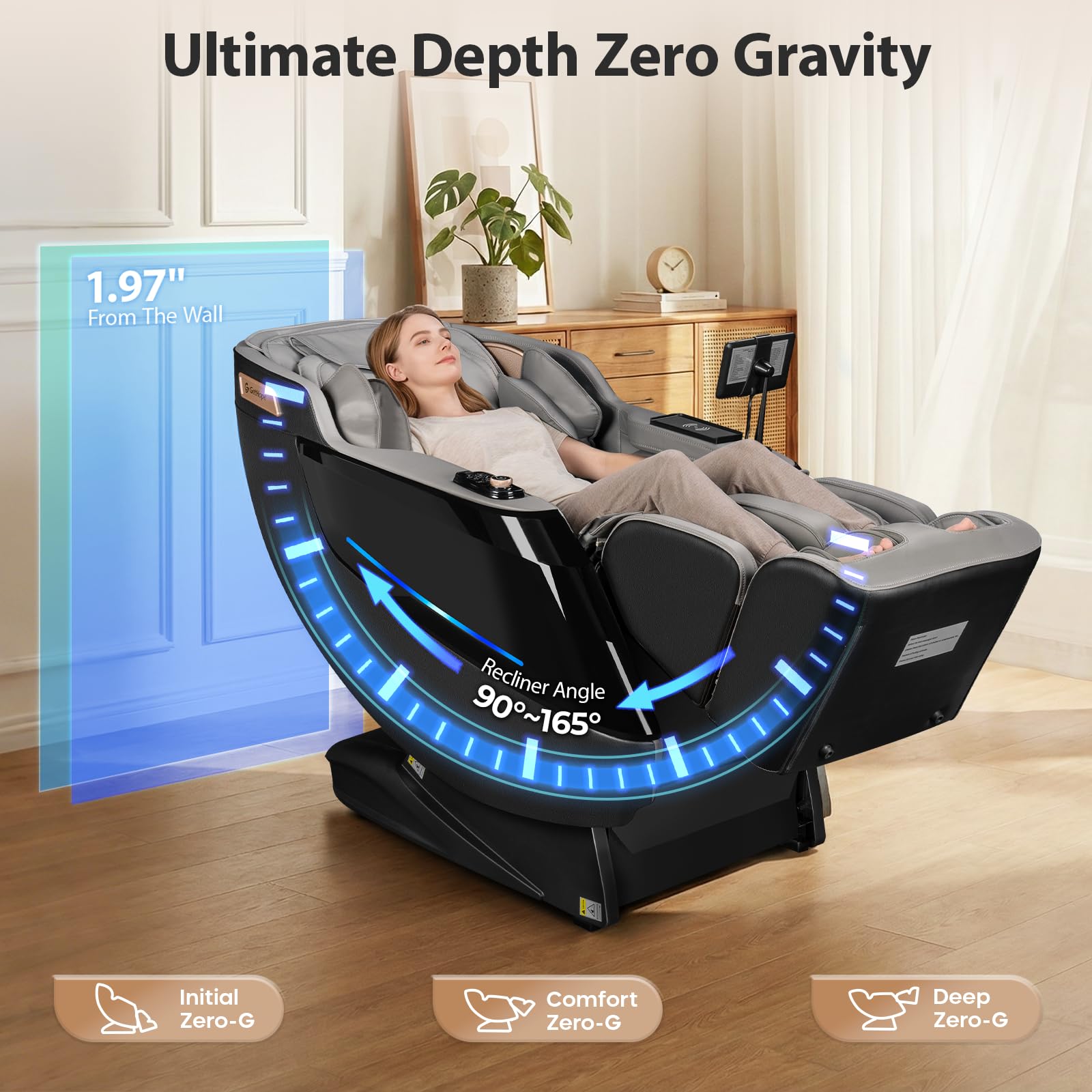 4D Massage Chair with SL-Track & Zero Gravity Recliner