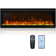 Wall Mount Electric Fireplace Insert with Heater