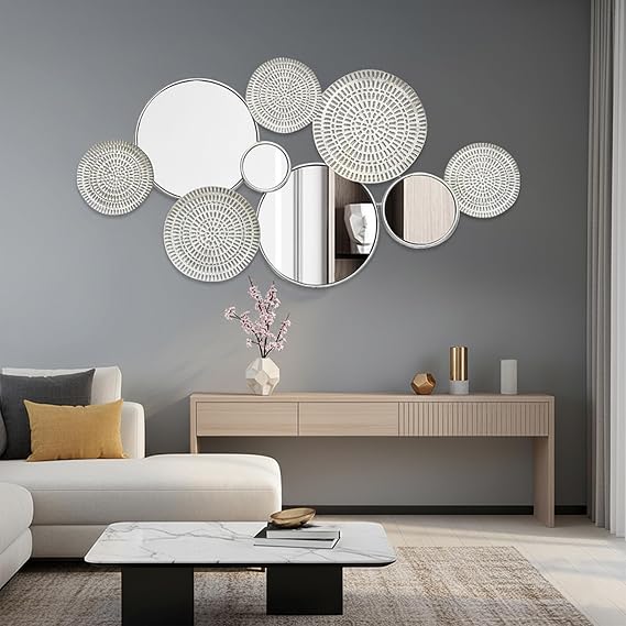 Black Rectangular Wall Mirror Set