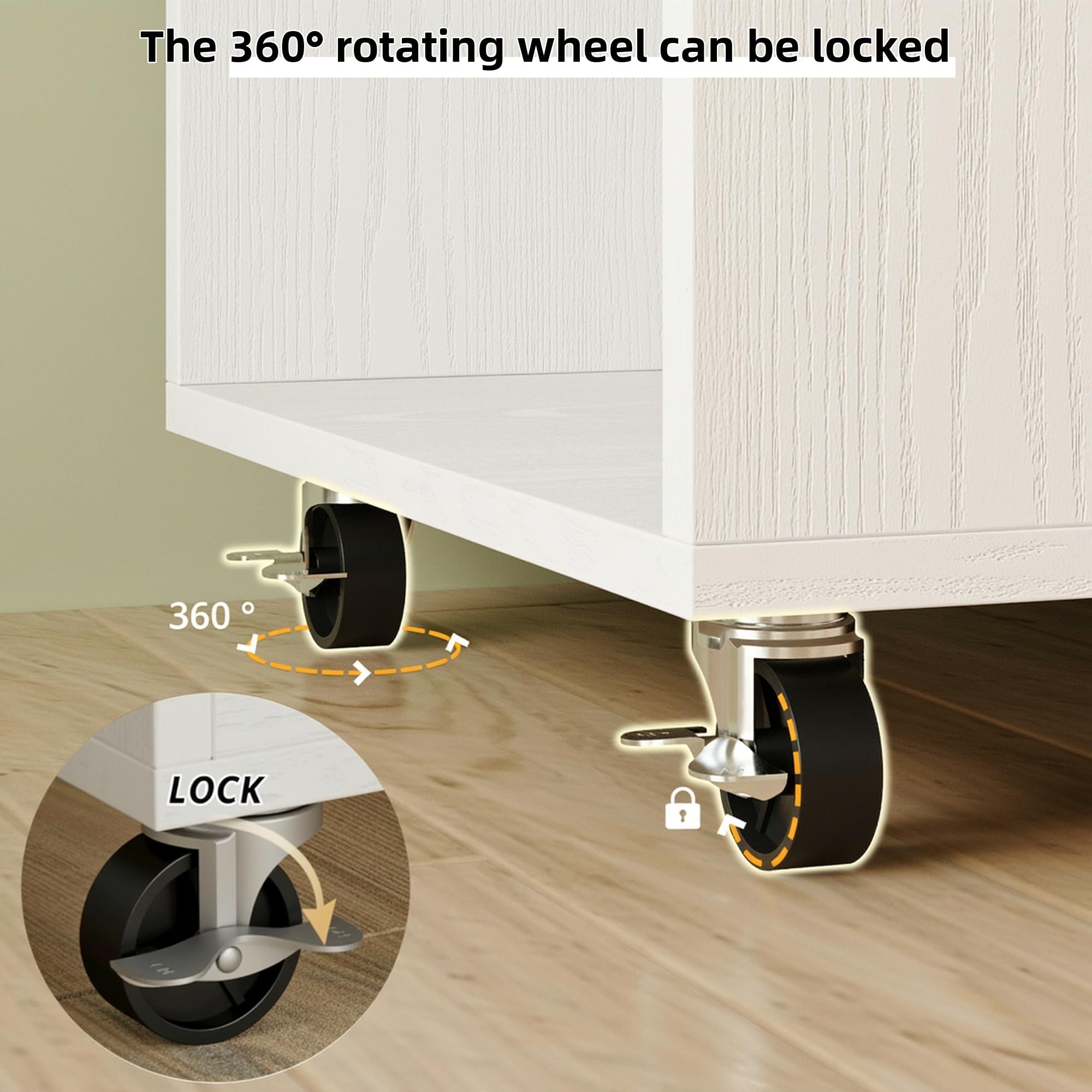 Kitchen Island with Power Outlet & Drop Leaf