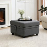 Square Storage Ottoman with Lid