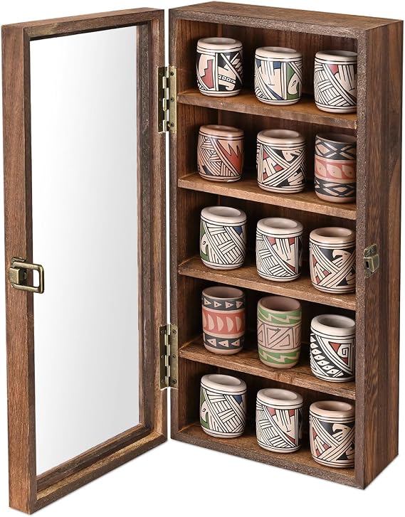 Wall-Mounted Wood Display Case
