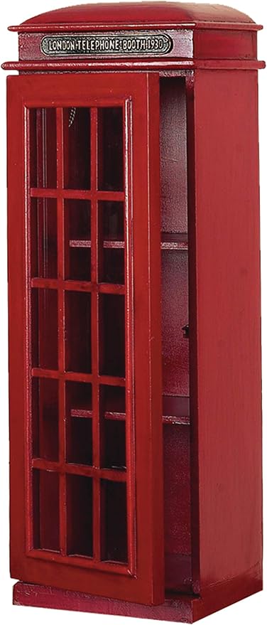 Red Telephone Booth Wine Rack