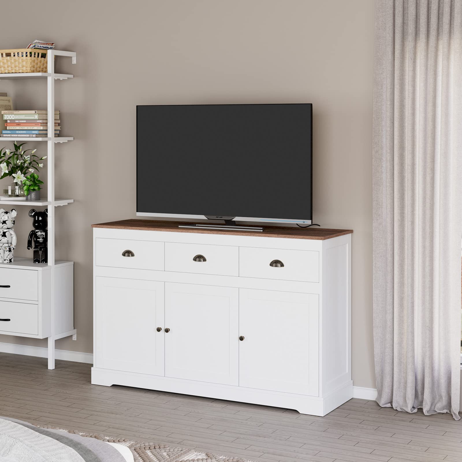 White Buffet Cabinet & Storage Sideboard