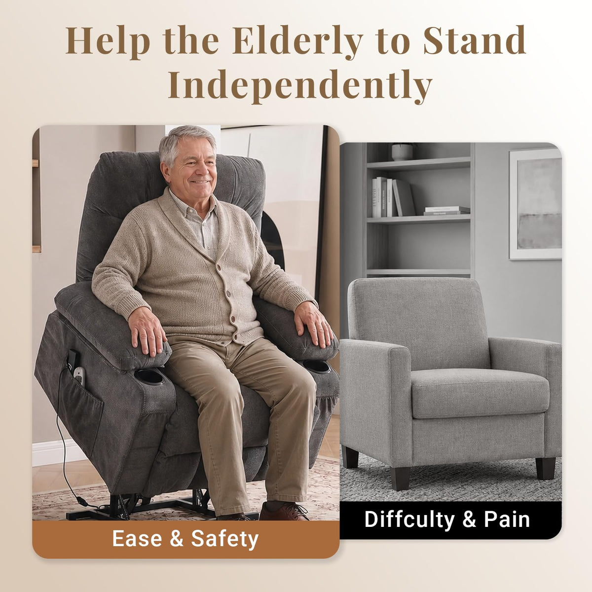 Heated Massage Lift Recliner