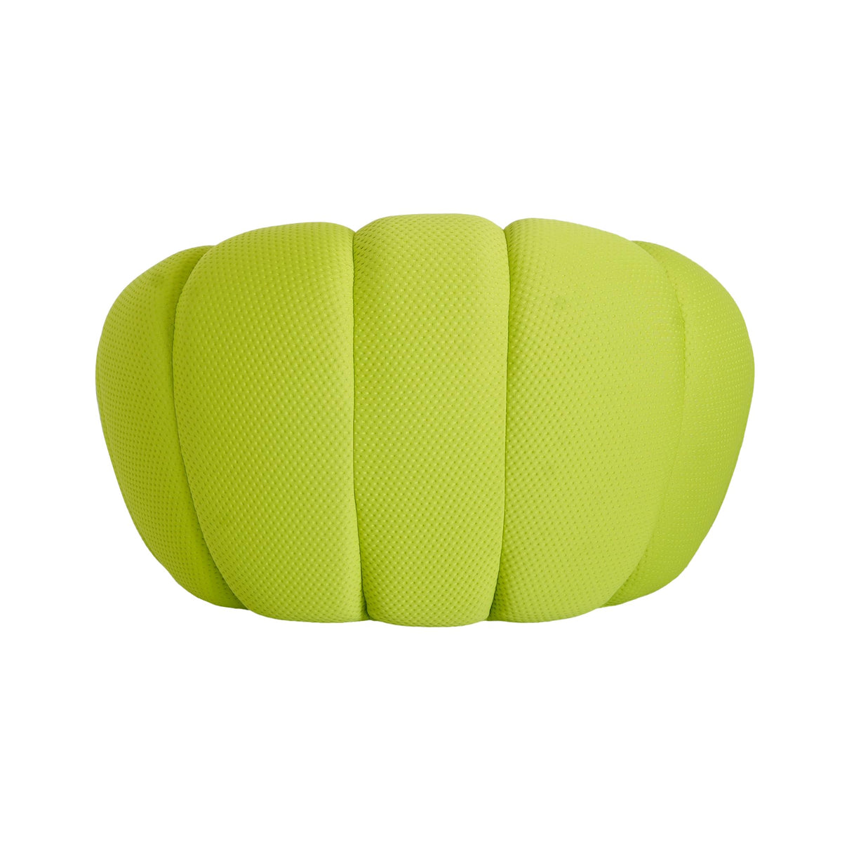 JACH Oversized Bubble Couch Chair, 49.21'' Modern Lazy Floor Sofa, Upholstered Mesh Fabric Bubble Sofa, 3D Honeycomb Shape Curved Couch for Living Room, Apartment, Small Space (Fluorescent Green)
