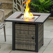 Ceramic Propane Fire Pit Table