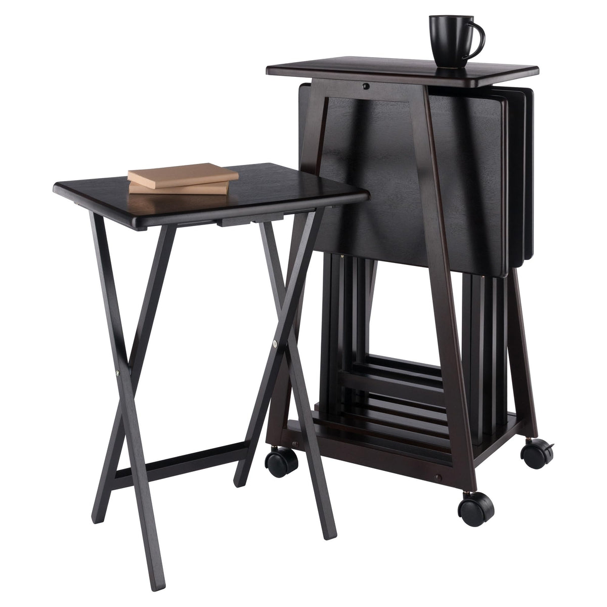 Winsome Adriel 5-pc Snack Table Set, Coffee
