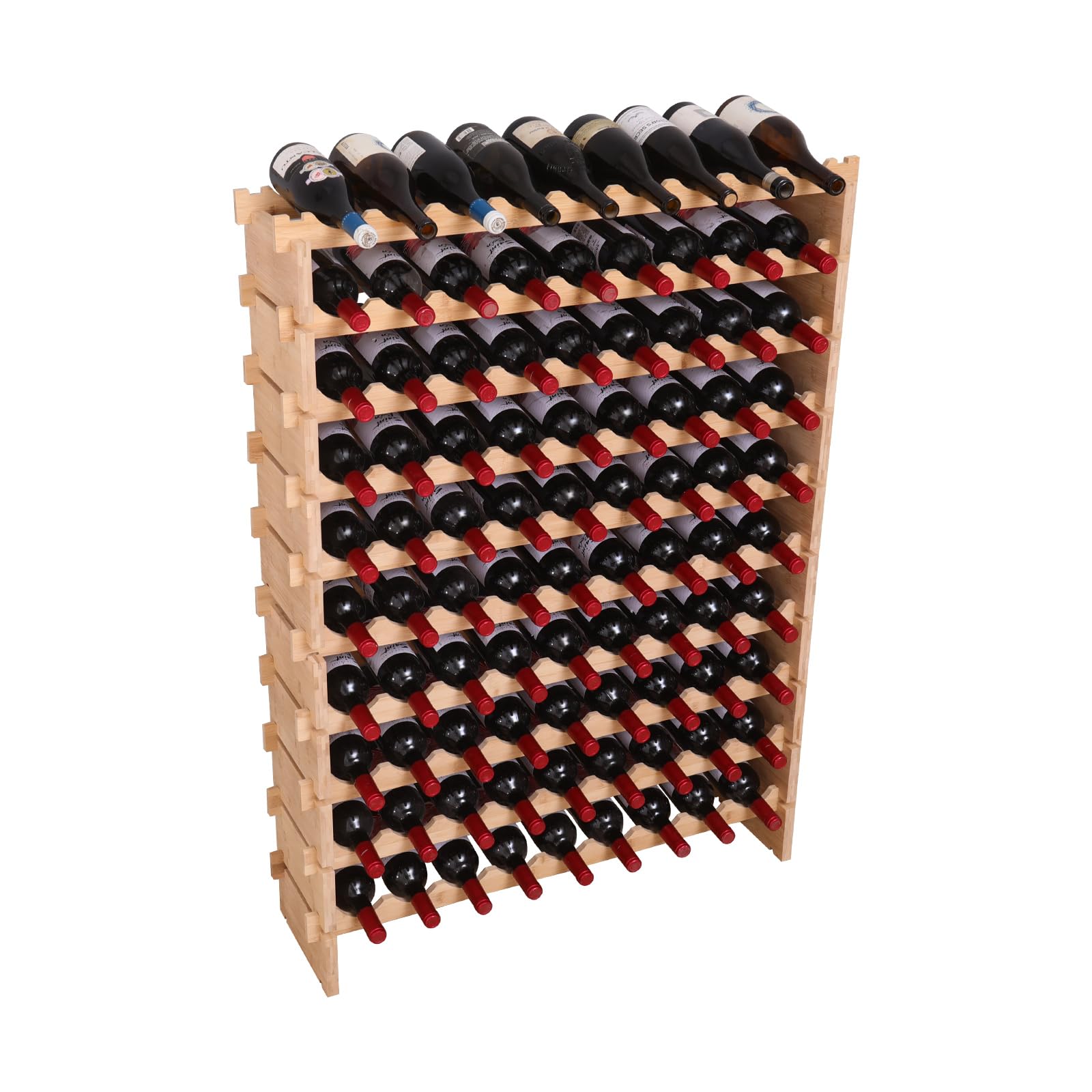 Bamboo Wine Rack – 72 & 90 Bottle