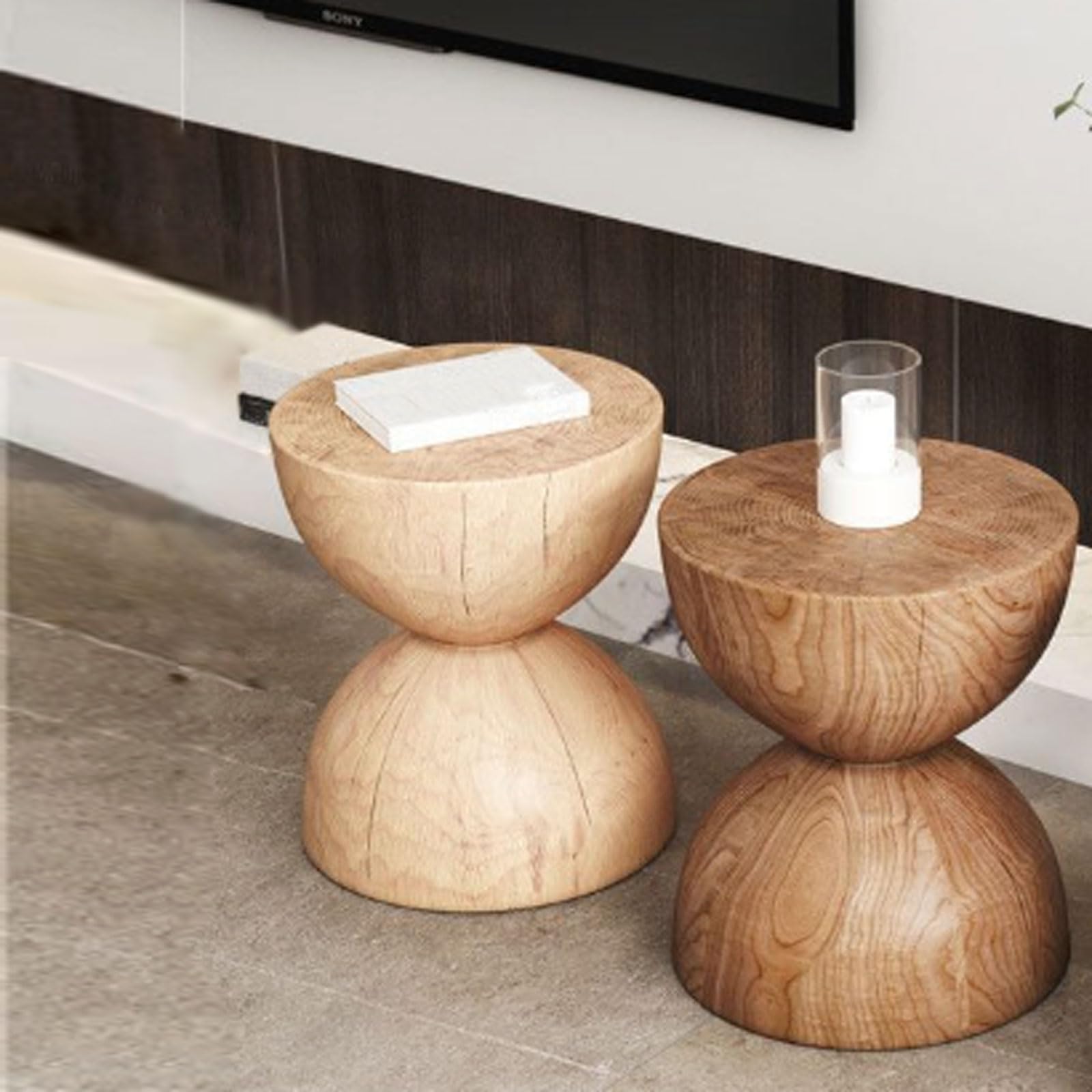 Round Wood Stump Coffee Table