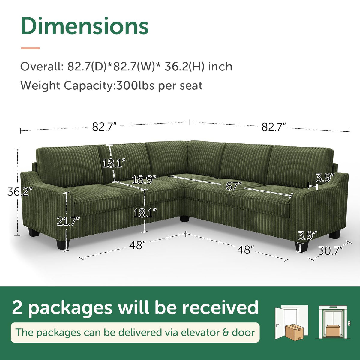 L-Shaped Sectional Sofa
