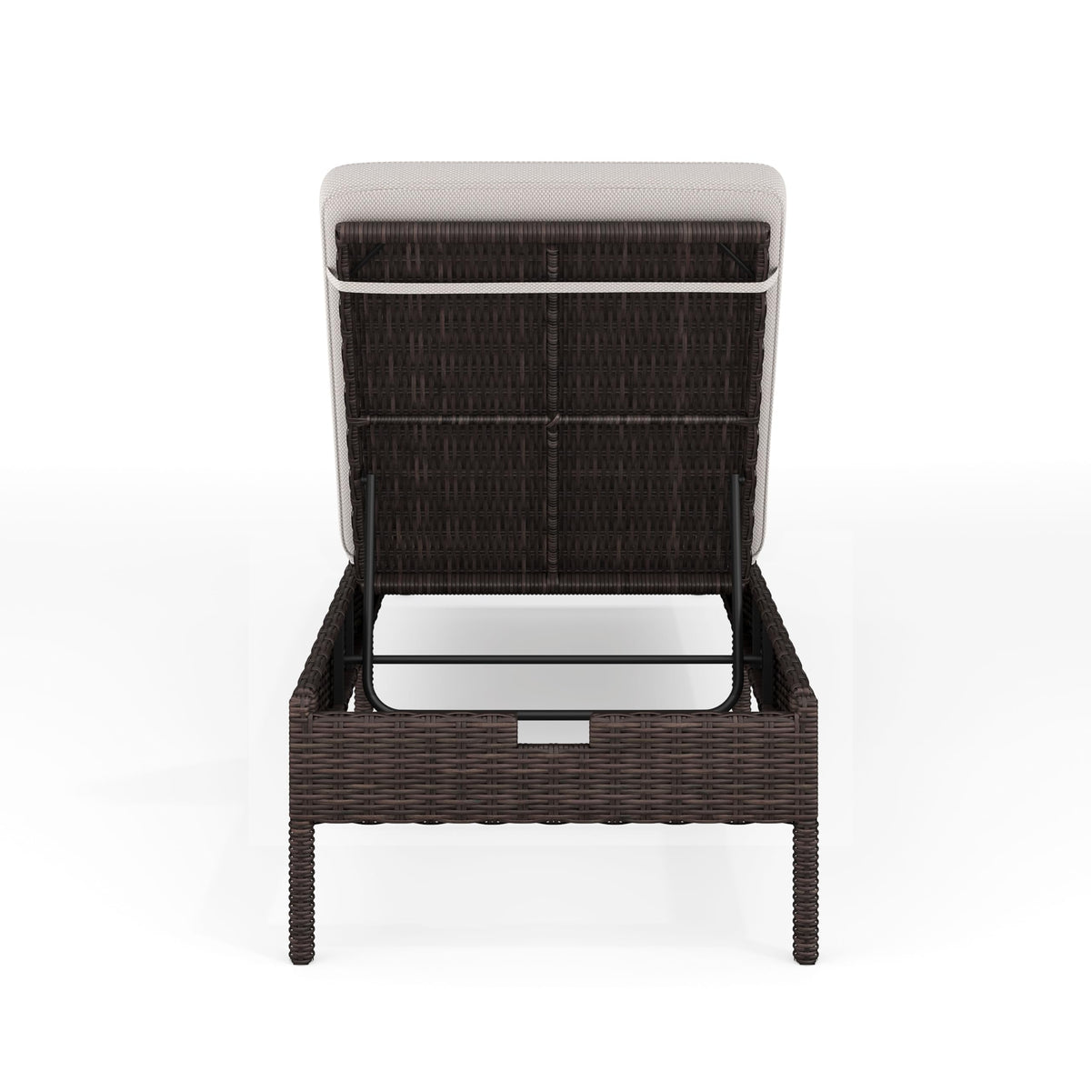 Martha Stewart Bedford Adjustable Patio Chaise Lounge Chair, Brown