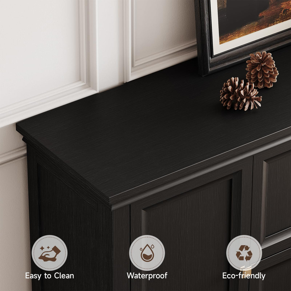 Black Farmhouse Sideboard