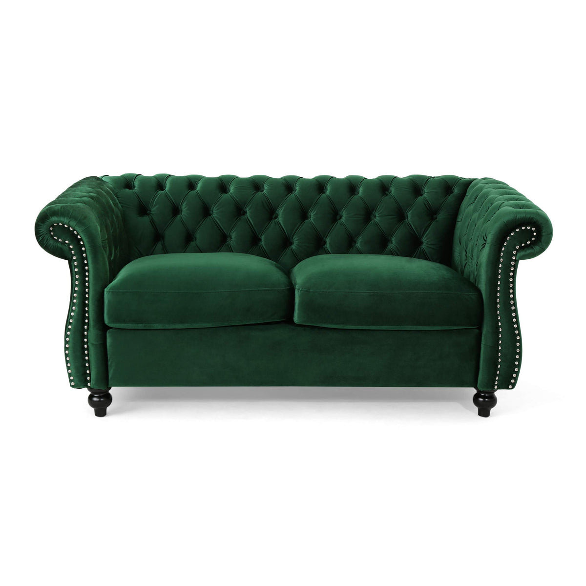 Velvet Chesterfield Loveseat