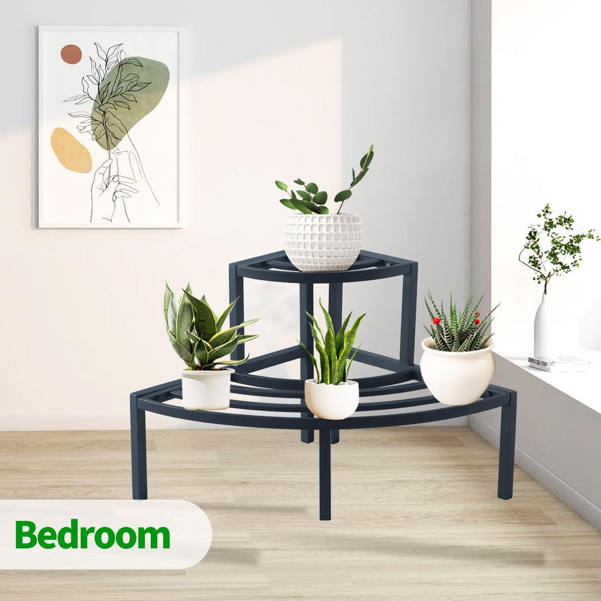 DHYGOTFUR Outdoor Plant Stand Aluminum Lightweight Flower Rack Rustproof