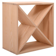 Wood Cube Wine Rack