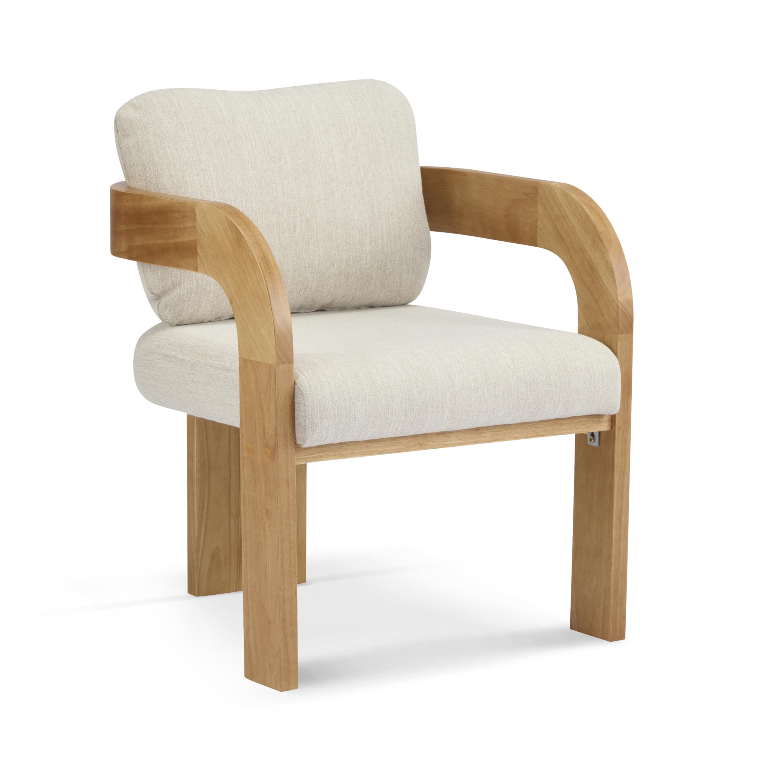 Upholstered Dining Chairs with Cushion, Set of 2