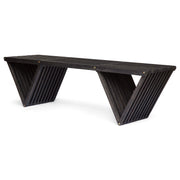 Dark Gray Acacia Outdoor Bench