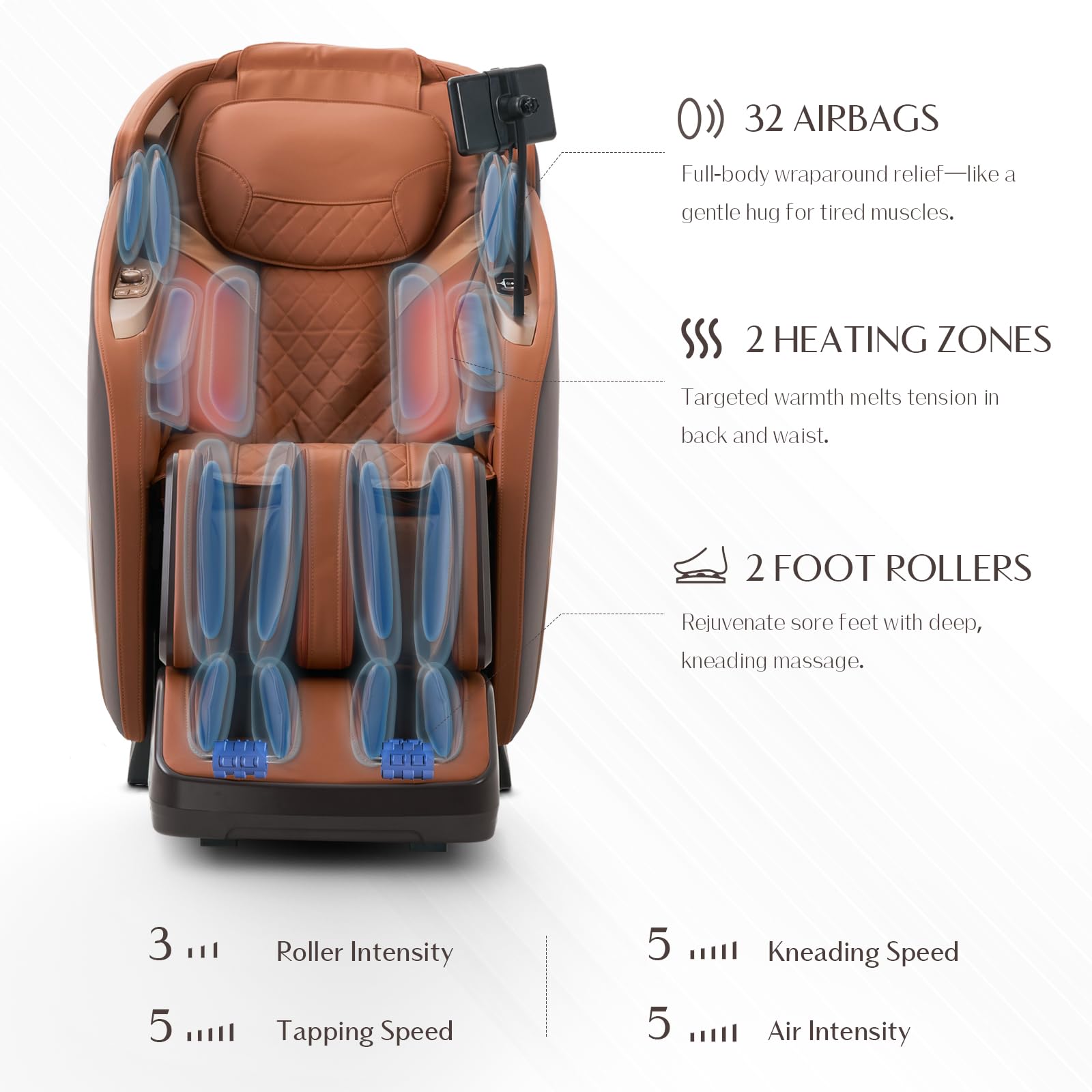 3D Full Body Massage Chair with Zero Gravity Recliner