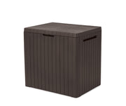 Outdoor Plastic Storage Box with Lid – Brown
