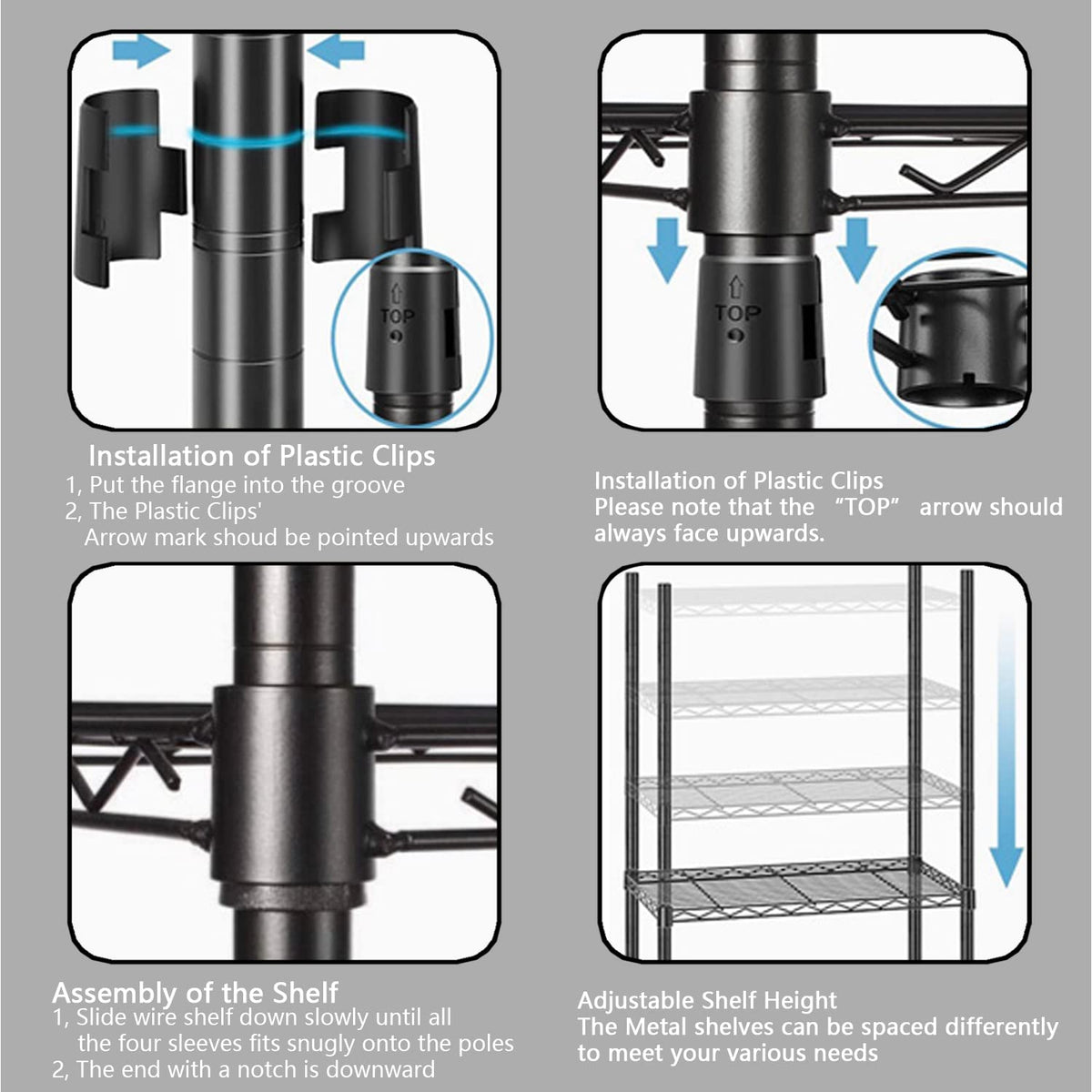 8-Tier Adjustable Metal Plant Stand