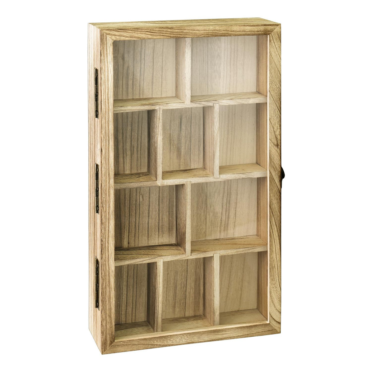 Wall-Mounted Wood Display Case
