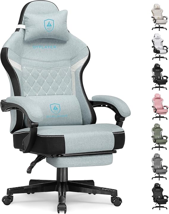 Fabric Gaming & Office Chair with Pocket Spring Cushion