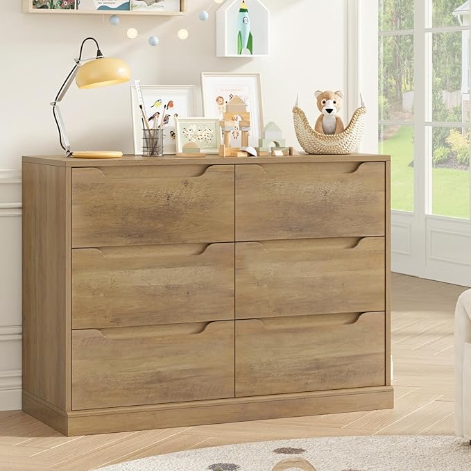 6-Drawer Double Dresser with Storage