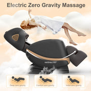 FURNIMAT 2026 Massage Chair Full Body, Zero Gravity Massage Chair with 10 Fix Rollers, Airbags, Heating, Foot Massage, Auto Modes, Bluetooth Speaker, Smart Screen Controller (Advanced Version)