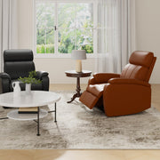 FLEXISPOT X3 Power Recliner Chair, Adjustable Electric Recliner with USB Port, Thick Cushion & Padded Back, Comfortable Faux Leather Chair for Adults, Living Room, Nursery, Home Theater (Saddle Brown)