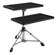 Gibraltar Sidekick Essentials Table with Stand, with Felt-Lined Surface, 3-Sided Edge, Height Adjustable Low Tripod Base, Compact Utility Table for Musicians and DJs (G-SES)