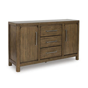 Farmhouse Glazed 2-Door Dining Server with Drawers