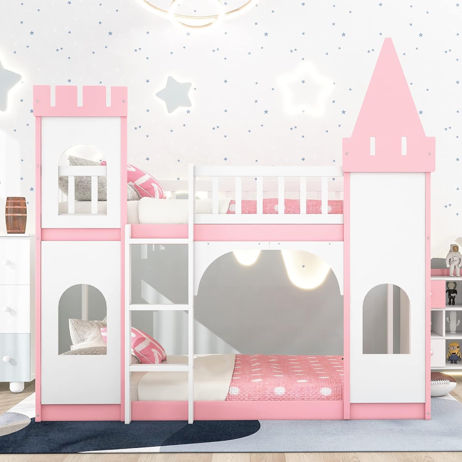 Twin Over Twin Castle Floor Bunk Bed