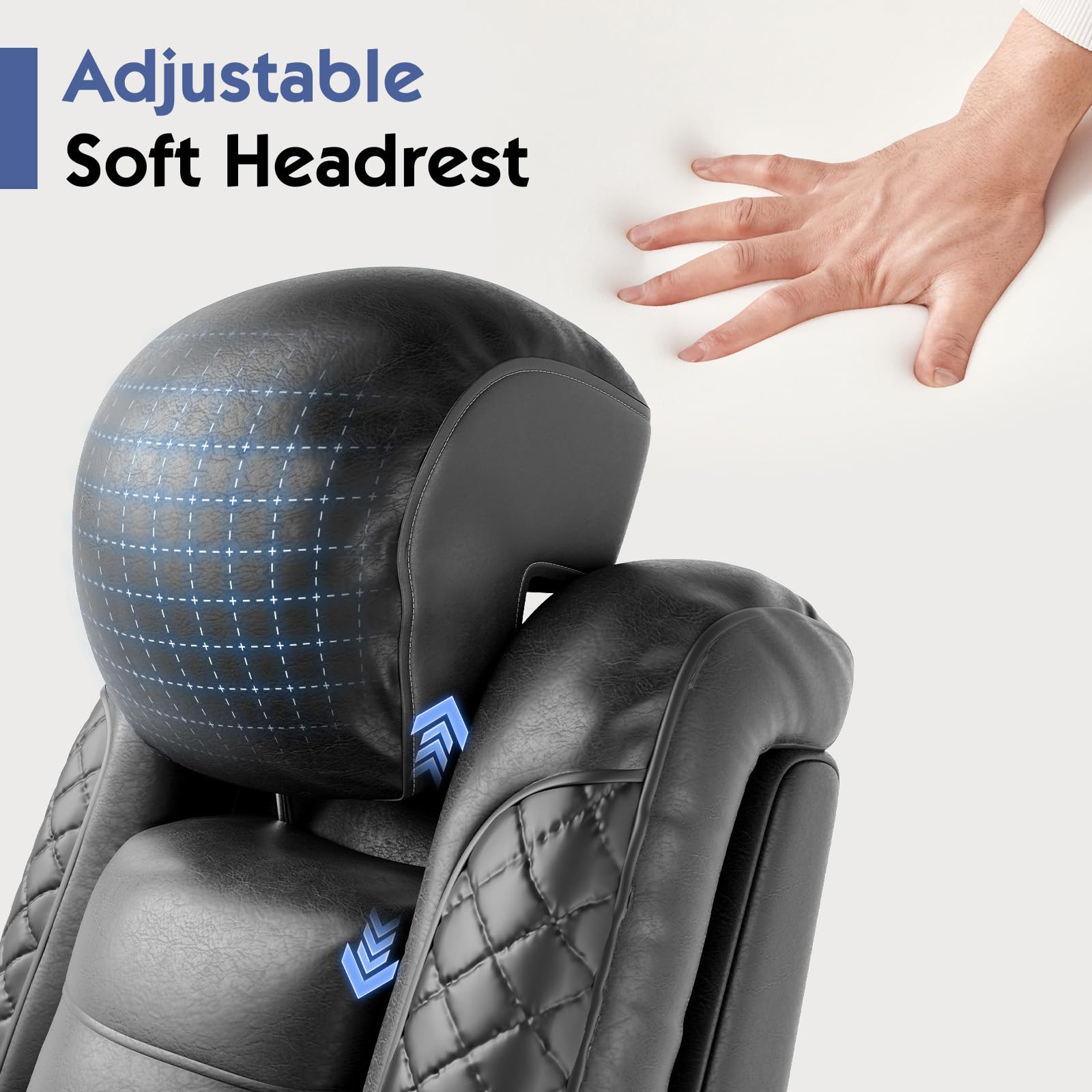 3-Seat Power Recliner Sofa with Wireless Charging & Tray Table