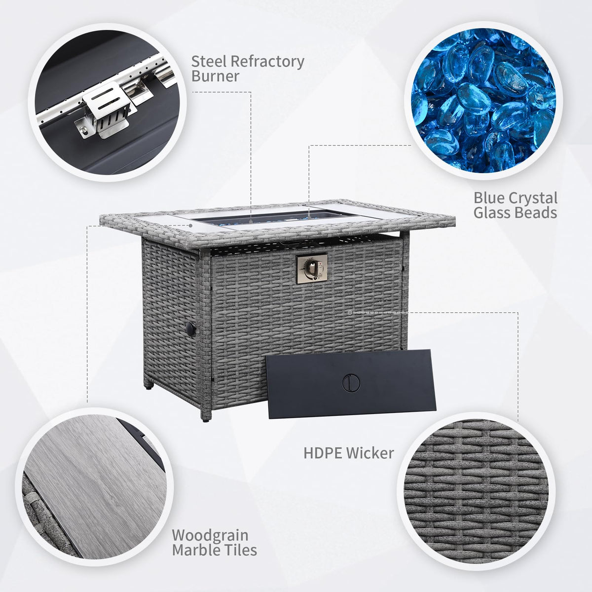Propane Fire Pit Table