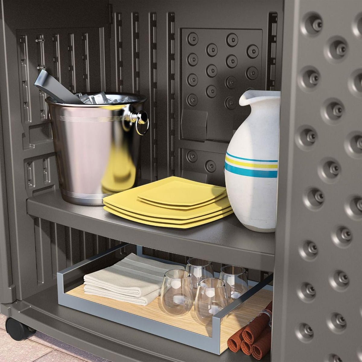 Outdoor Prep Station with Storage