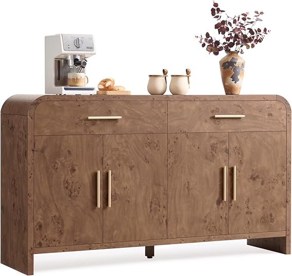59" Sideboard Buffet Cabinet with Adjustable Shelves
