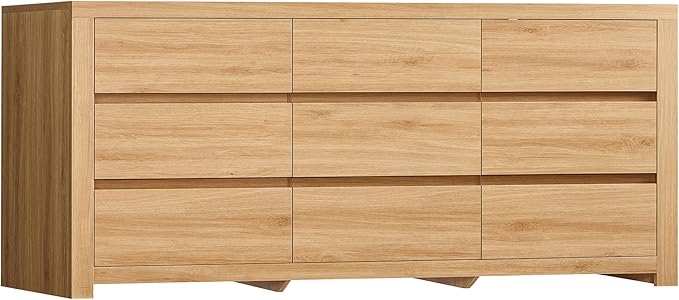 6-Drawer Dresser with Metal Handles