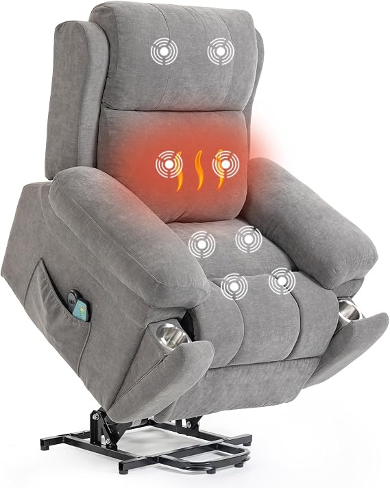 Power Lift Recliner Chair with Massage & Lumbar Heat